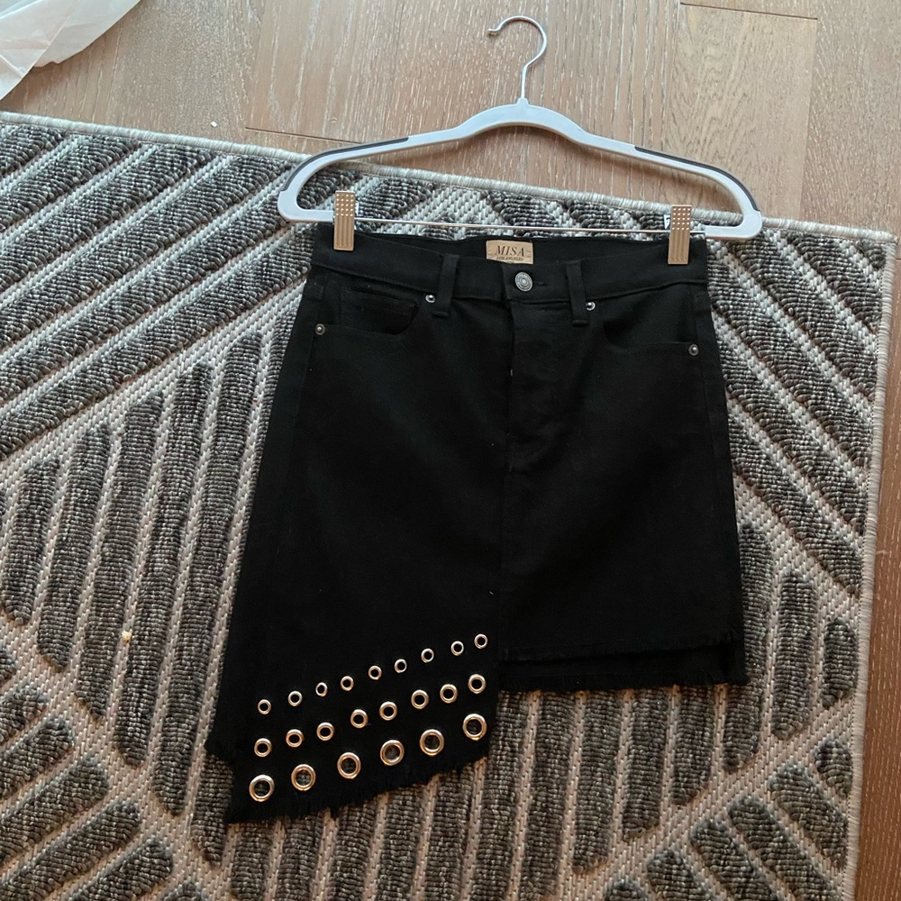 Black Asymmetrical skirt